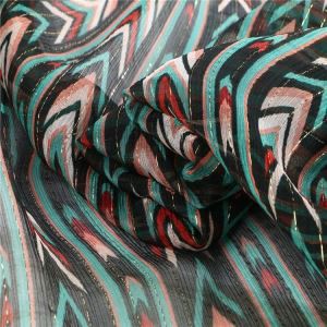 Síoda ​​Chiffon Clóbhuailte le Lurex